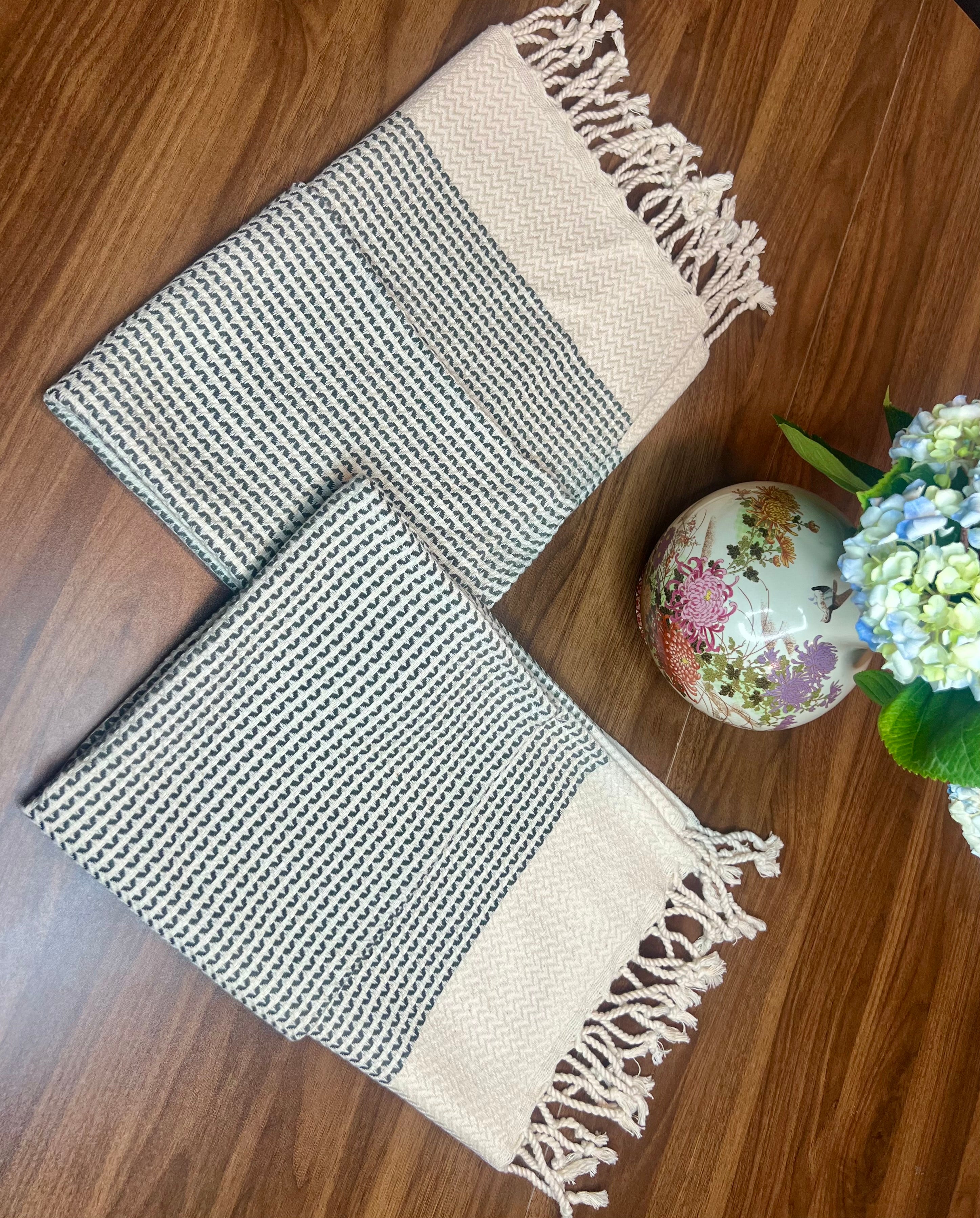Luxury Tea Towel, Turkish Tea Towels, Organic Cotton Washcloth Diamond Weave Pattern (Copy)