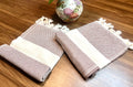Luxury Tea Towel, Turkish Tea Towels, Organic Cotton Washcloth Diamond Weave Pattern
