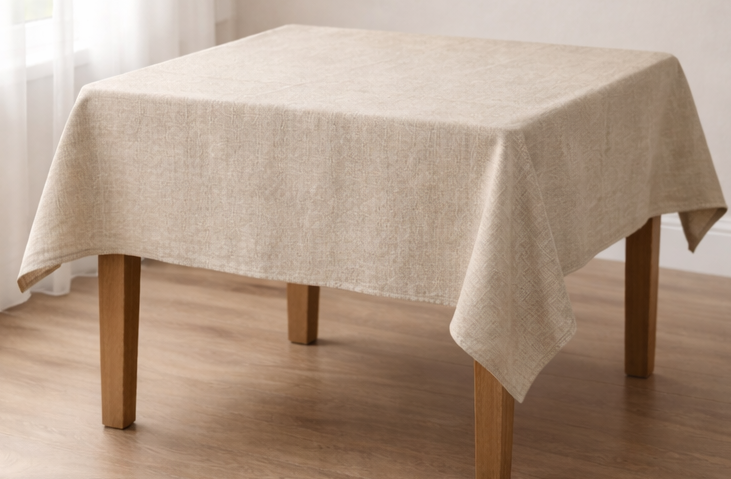 100% Linen Table Cloth for Rectangular Custom Table Cloth