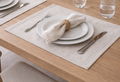 100% Linen Placemats Set Natural Fiber Table Decor USA Made Placemats: Multiple Colors Available