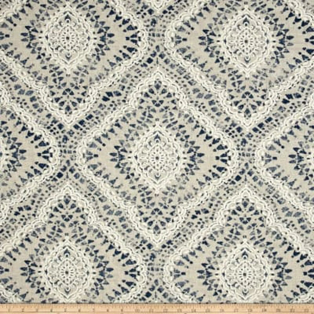 Pair of Indigo curtains panels drapes or valance