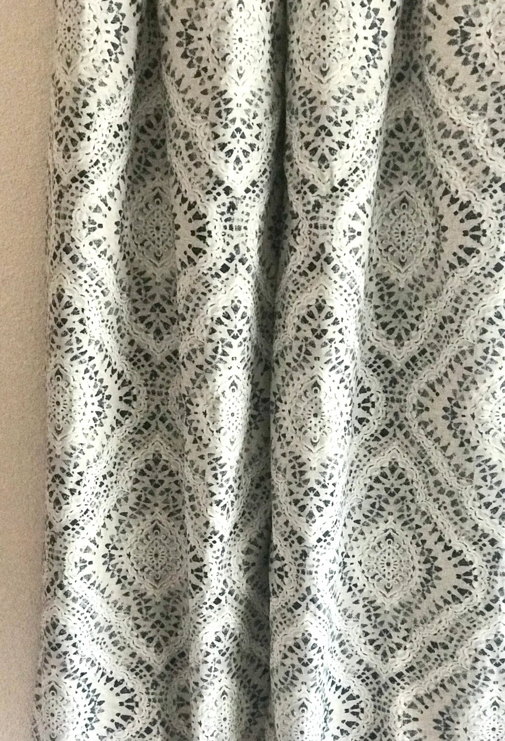 Pair of Indigo curtains panels drapes or valance
